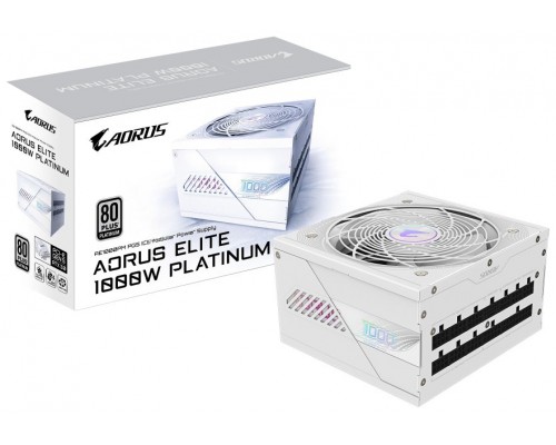 GIGABYTE MODULAR FUENTE ALIM. AORUS ELITE AE1000PM ICE PG5 80 PLUS PLATINUM